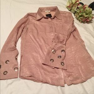 Luiza Estella & Company blush pink blouse